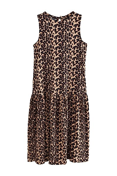 Next Jerseykleid Ärmelloses Struktur-Maxikleid mit tiefer günstig online kaufen