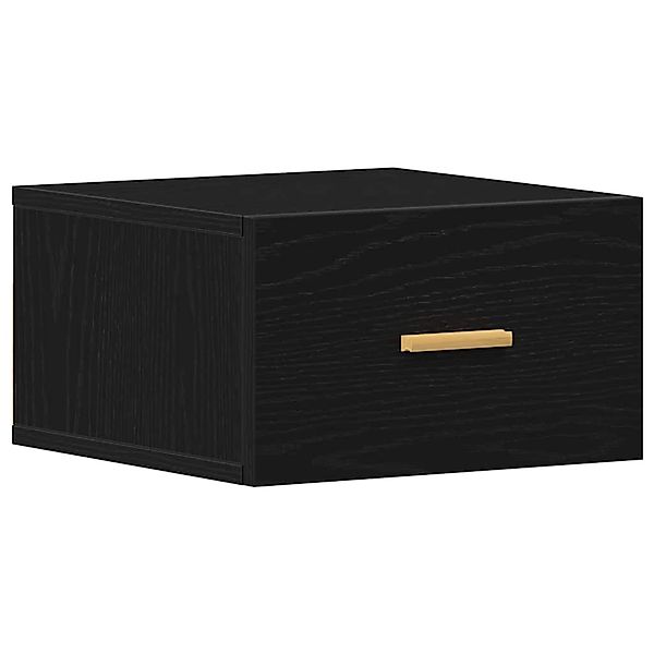 vidaXL Wandmontierter Nachtschrank mit Schubladen Schwarz Eichen-Optik 8621 günstig online kaufen