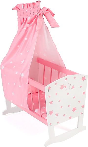 CHIC2000 Puppenwiege Stars Pink, inkl. Himmel günstig online kaufen