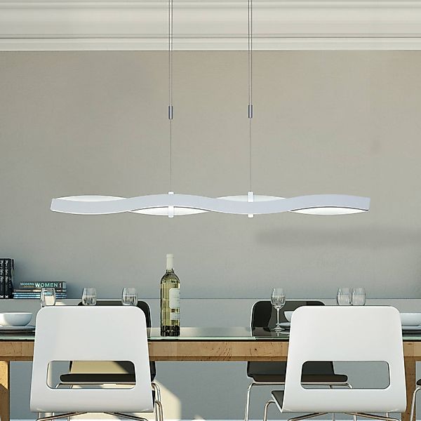Bopp LED-Pendellampe Swing, aluminiumfarben, Länge 120 cm günstig online kaufen