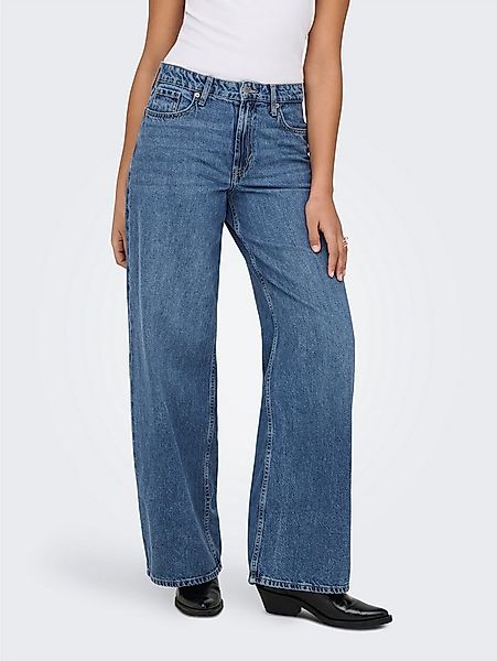 ONLY High-waist-Jeans ONLSILKY SOFT HW WIDE DNM PIM233 NOOS mittlere Waschu günstig online kaufen
