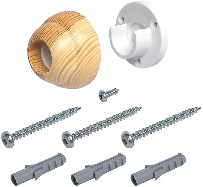 Liedeco Wandträger "Thüringen" für Gardinenstangen Ø 28 mm günstig online kaufen