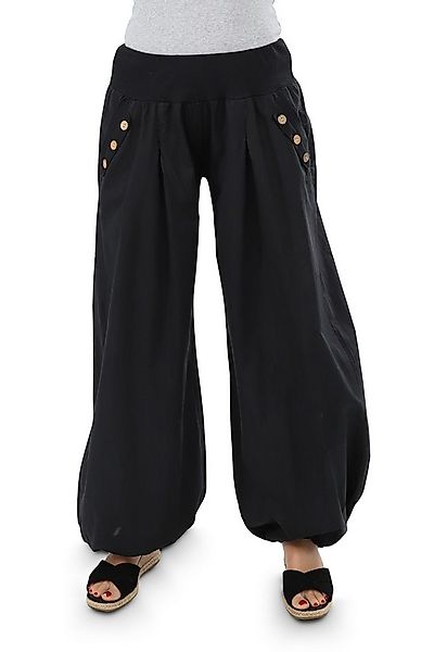 malito more than fashion Haremshose malito Damen Pumphose mit Holzzierknöpf günstig online kaufen