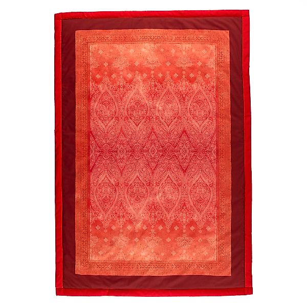 Bassetti Granfoulard Plaid Decke Wohndecke Kerala R1 rot 135x190 günstig online kaufen