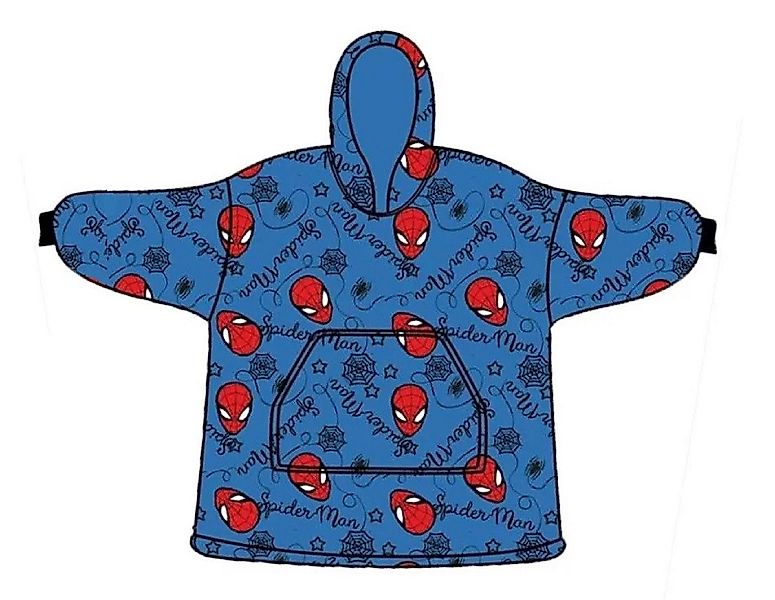 Spiderman Poncho - Bequemer Überwurf mit Kapuze für Erwachsene in Einheitsg günstig online kaufen