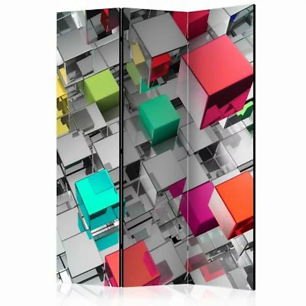 artgeist Paravent Colours of Metal [Room Dividers] grau Gr. 135 x 172 günstig online kaufen