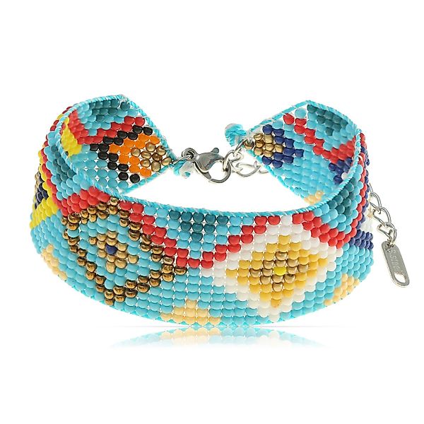 Made by Nami Perlenarmband Damen Armband bunt mit Perlen wasserfest Boho-St günstig online kaufen