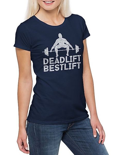 Urban Backwoods Print-Shirt Deadlift Bestlift Damen T-Shirt Gewichtheber Bo günstig online kaufen