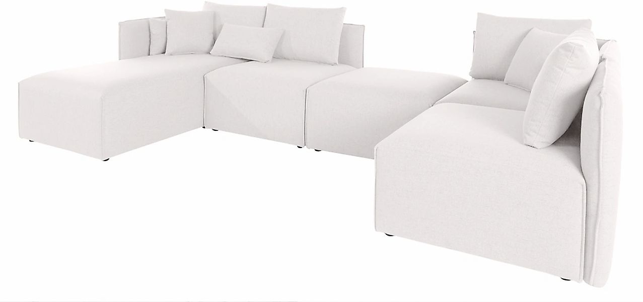 andas Wohnlandschaft "Nöre U-Form" 5 Teile, in vielen Bezugsqualitäten und günstig online kaufen
