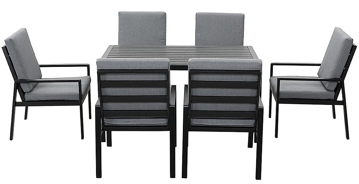 MeXo Gartenlounge-Set Alu Gartenmöbel-Sets, (Aluminium-Gartenlounge, 7-tlg. günstig online kaufen