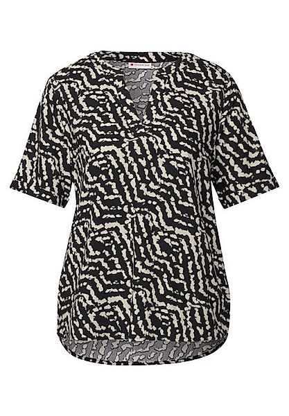 STREET ONE Blusenponcho STREET ONE / Da. Bluse / LTD QR Splitneck blouse w günstig online kaufen