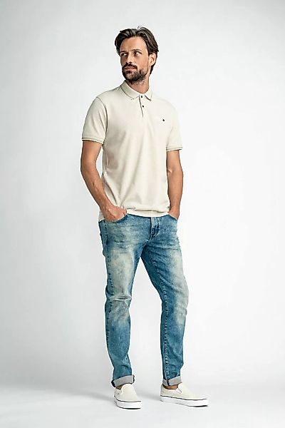 Petrol Polo Shirt Beige - Größe M günstig online kaufen