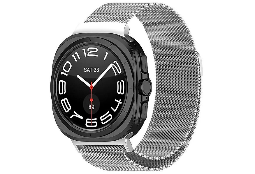 Wigento Smartwatch-Armband Für Samsung Galaxy Watch Ultra 47mm Metall Mesh günstig online kaufen