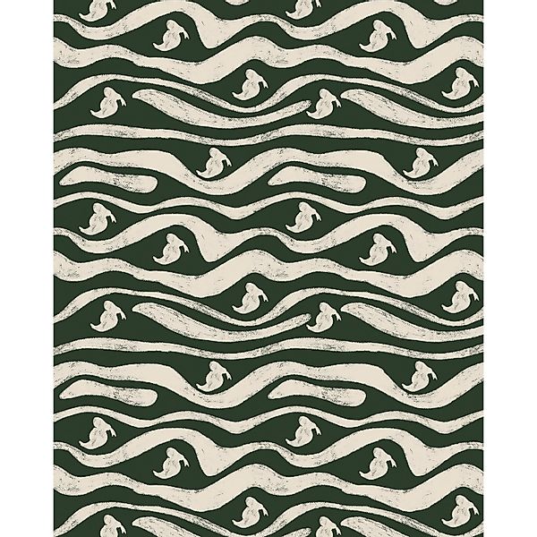 Komar Vlies Fototapete Disney Donald Duck Green Waves Rosa-Grün günstig online kaufen