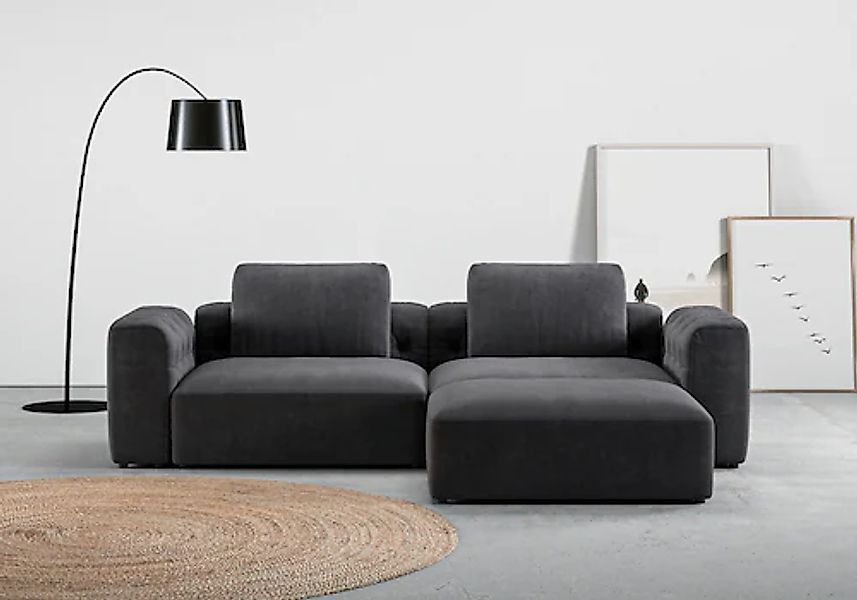 Home affaire Ecksofa »Cushid L-Form« Modulset, bestehend aus 3 Teilen günstig online kaufen