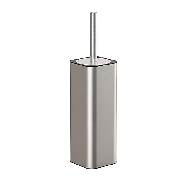 relaxdays WC-Garnitur Toilettenbürste zur Wandmontage, silber günstig online kaufen