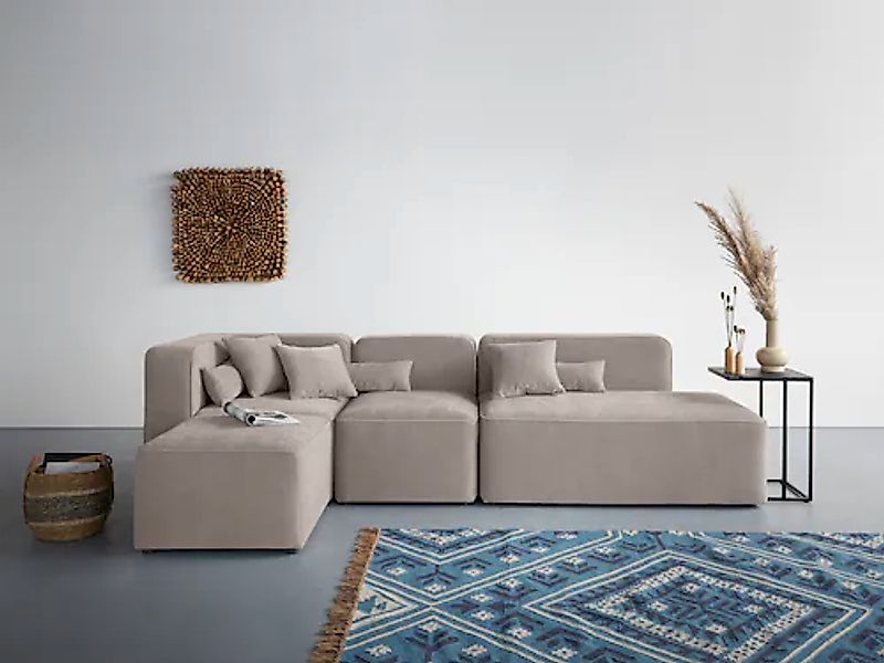 Home affaire Ecksofa »Sundstrup L-Form« Modulserie, individuelle Zusammenst günstig online kaufen