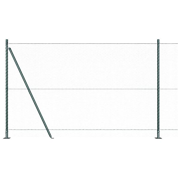 vidaXL Zaunpfosten Grün 100 x 1,4 m 25 mm Maschenweite Stahl und PVC 335359 günstig online kaufen