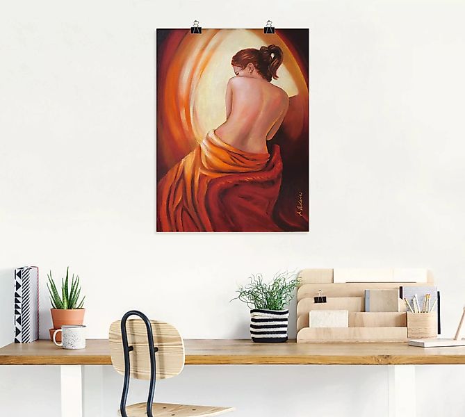 Artland Wandbild "Weiblichkeit im Licht", Erotische Bilder, (1 St.), als Po günstig online kaufen
