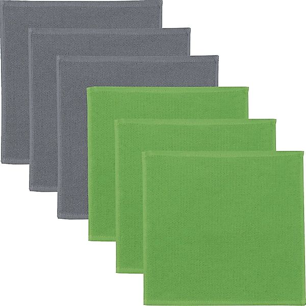 Erwin Müller Geschirrtuch Spültuch 2-farbig 6er-Pack, günstig online kaufen