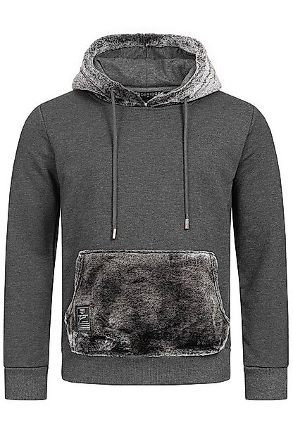 RedBridge Hoodie mit Teddyfell-Details Lässiger Kapuzenpullover günstig online kaufen