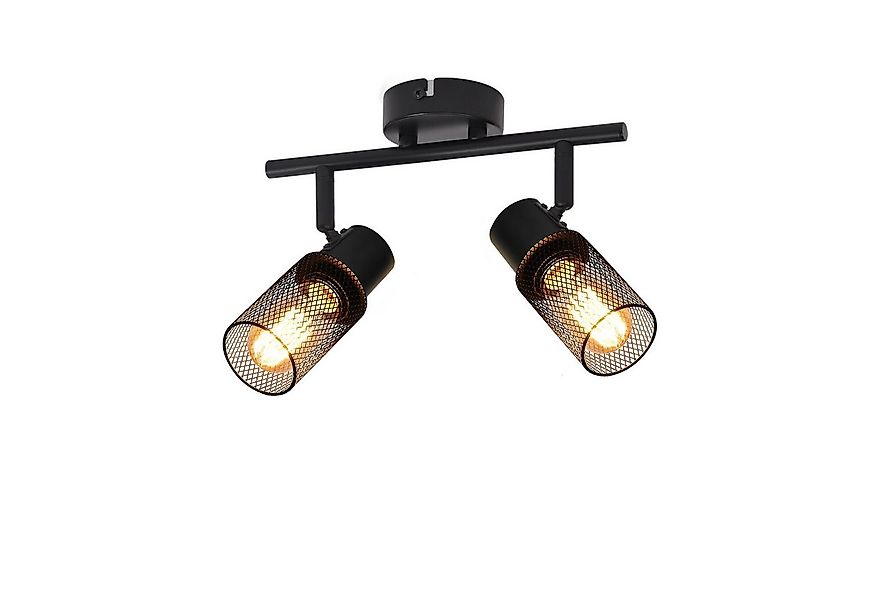 Nettlife Deckenstrahler 1/2/3/4 Flammig Schwarz Strahler, Schwenkbar 330°, günstig online kaufen