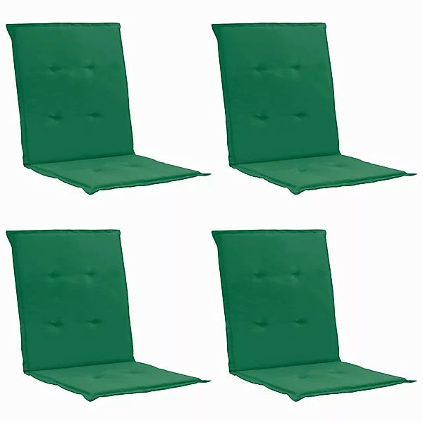 Gartenstuhlauflagen 4 Stk. Grün 100x50x4 Cm günstig online kaufen