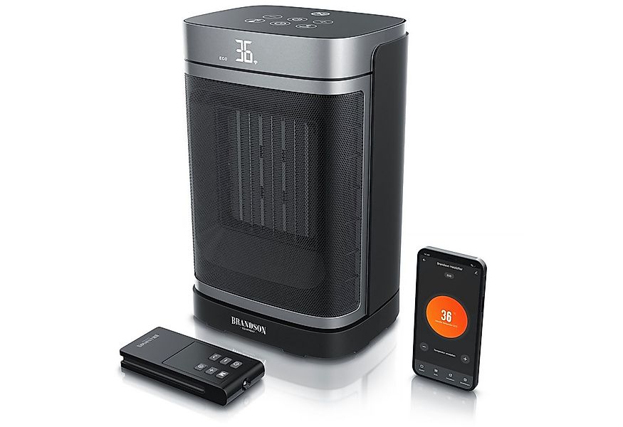 Brandson Heizlüfter mit Wlan, Keramik Heizgerät kompakt, Oszillation, Timer günstig online kaufen