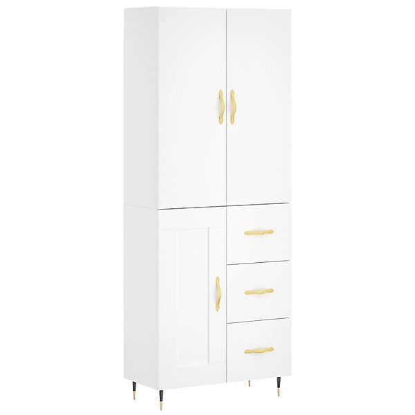 vidaXL Highboard Weiß 69,5x34x180 cm Holzwerkstoff 3195995 günstig online kaufen