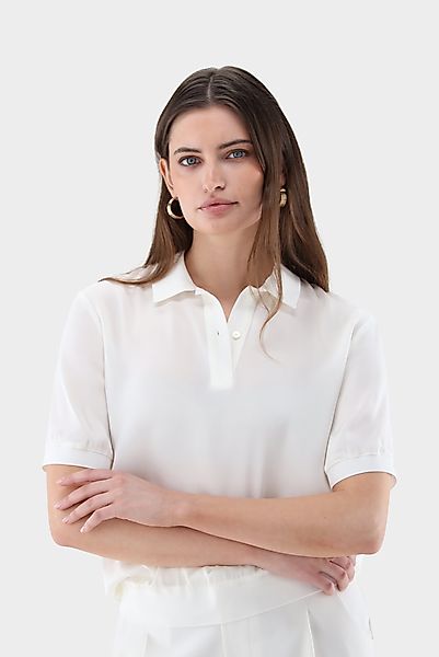 Poloshirt aus Seidensatin günstig online kaufen