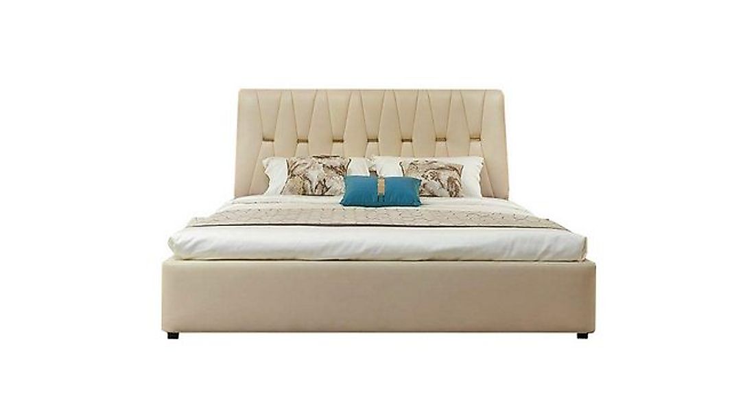 JVmoebel Bett Bett Polster Design Luxus Metall Doppel Hotel Betten Ehe Schl günstig online kaufen