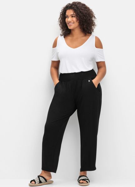 Sheego Jerseyhose Schlupfhose Innenbeinlänge ca.71 cm günstig online kaufen