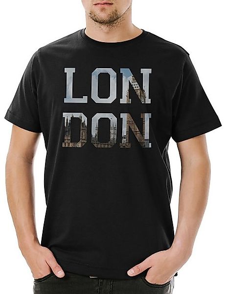 Urban Backwoods Print-Shirt London Herren T-Shirt Skyline Stadt City UK Eng günstig online kaufen