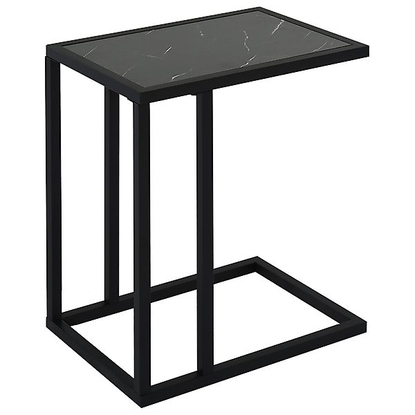 HOMCOM Beistelltisch mit Marmoroptik, Metallrahmen, (Couchtisch, günstig online kaufen