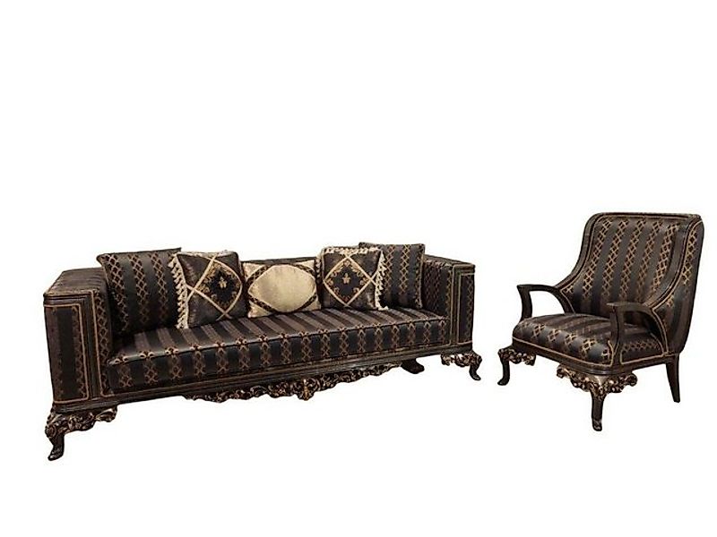 JVmoebel Sofa Klassische Sofagarnitur 3+1 Sitz Möbel Polster Garnituren Cou günstig online kaufen