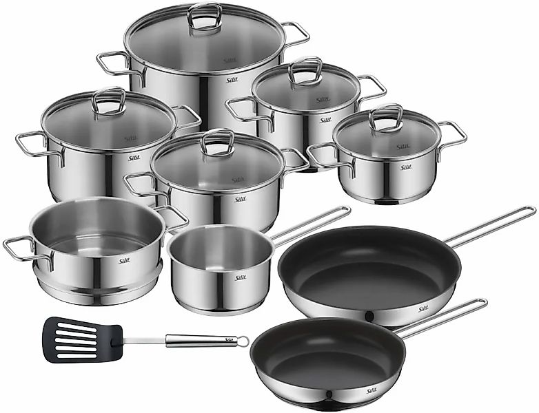 Silit Topf-Set "Alicante Induktion 10-teilig, Kochtopfset Induktion mit Gla günstig online kaufen