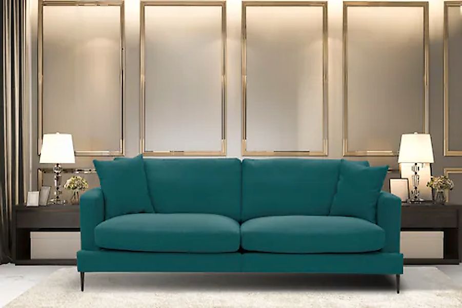 Leonique 3-Sitzer "Cozy elegantes Designsofa, Maße B/T/H: 211/97/80 cm" mit günstig online kaufen