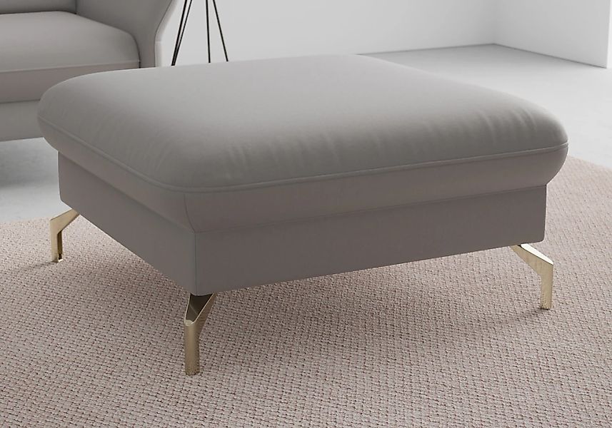 sit&more Hocker "Fashion", inklusive Federkern, mit satinierten Nickelfüßen günstig online kaufen