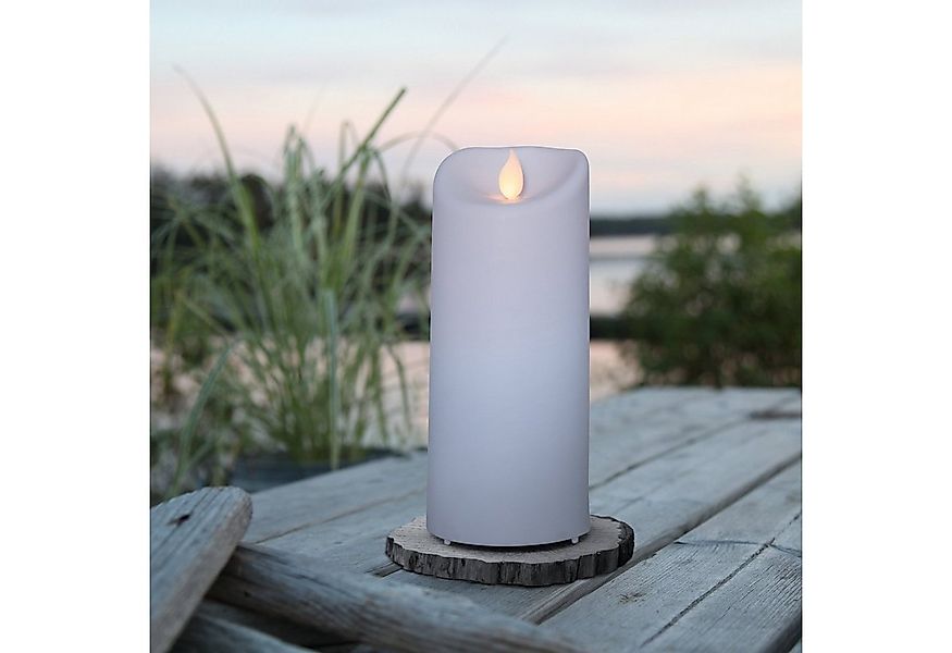 STAR TRADING LED-Kerze mit bewegter Flamme - Kunststoff - H: 17,5cm - Timer günstig online kaufen