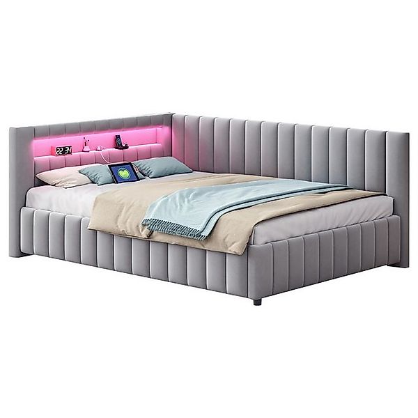 MODFU Polsterbett Schlafsofa Multifunktionsbett Stauraumbett Daybett Tagesb günstig online kaufen