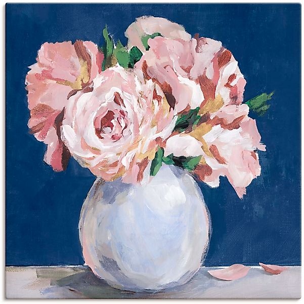 Artland Wandbild »Süße Pfingstrosen in der Vase«, Blumenbilder, (1 St.) günstig online kaufen