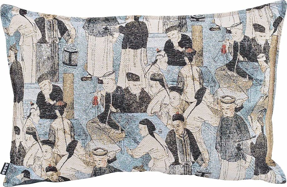 H.O.C.K. Dekokissen "Ichiba" mit asiatischem Menschenmotiv, Kissenhülle mit günstig online kaufen