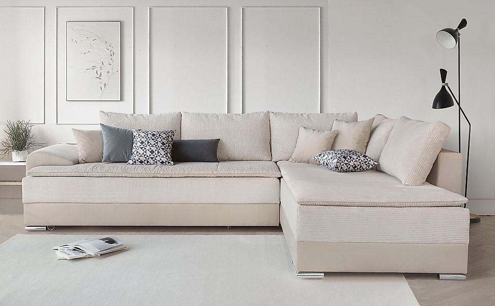 INOSIGN Ecksofa »Boxspringbett Night & Day L-Form mit Dauer-Schlaffunktion günstig online kaufen