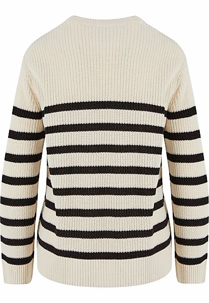 URBAN CLASSICS Rundhalspullover "Urban Classics Damen Ladies Rib Striped Sw günstig online kaufen