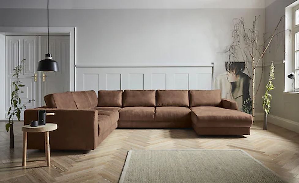 Home affaire Wohnlandschaft »Hobro U-Form« in 3 Bezugsqualitäten in vielen günstig online kaufen