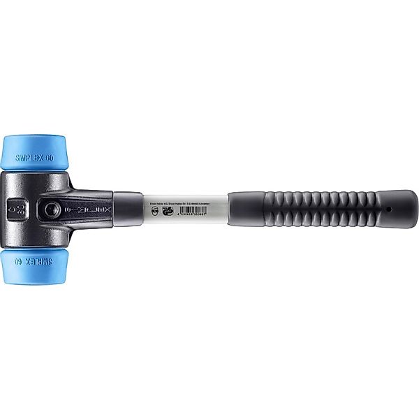 Halder Simplex Schonhammer Ø 60 mm TPE-soft Blau mit Verstärktem Temperguss günstig online kaufen