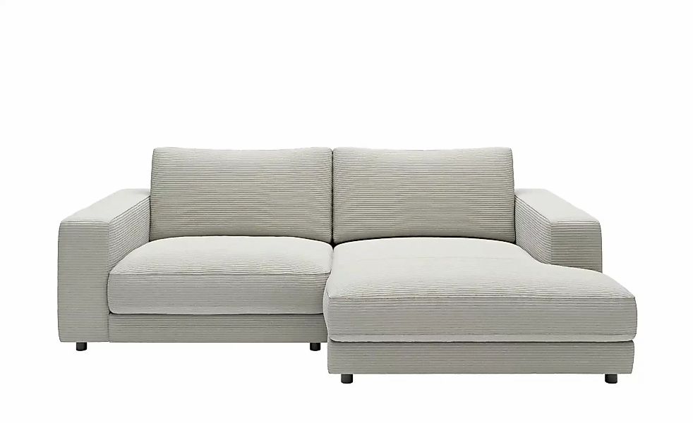 Jette Home Ecksofa in Cord Sila ¦ grau ¦ Maße (cm): B: 250 H: 85 T: 170.0 P günstig online kaufen