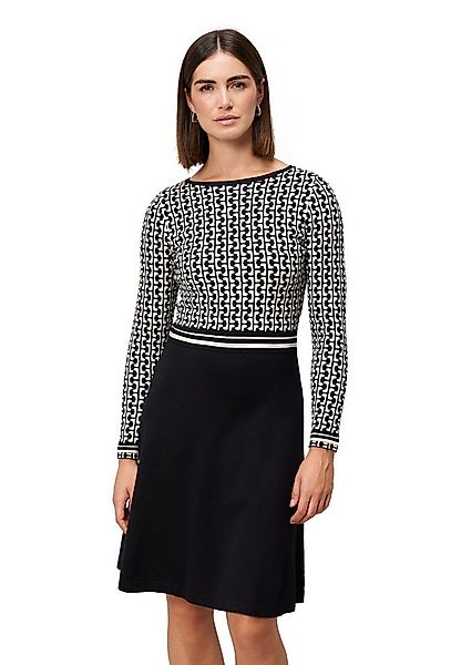 Zero Strickkleid Damen grafisches Muster Plain/ohne Details günstig online kaufen