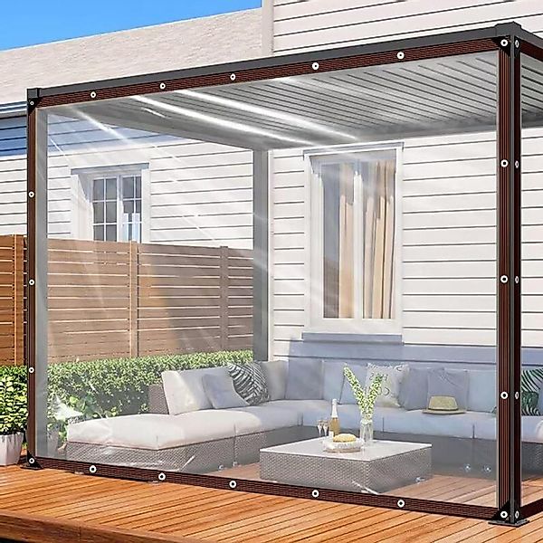 LuxusKollektion Gartenstuhl Transparente Abdeckplane Wasserdicht 2x3m günstig online kaufen