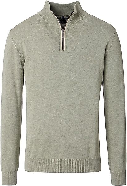 Casa Moda Halfzip Pullover Solid Hellgrün - Größe M günstig online kaufen